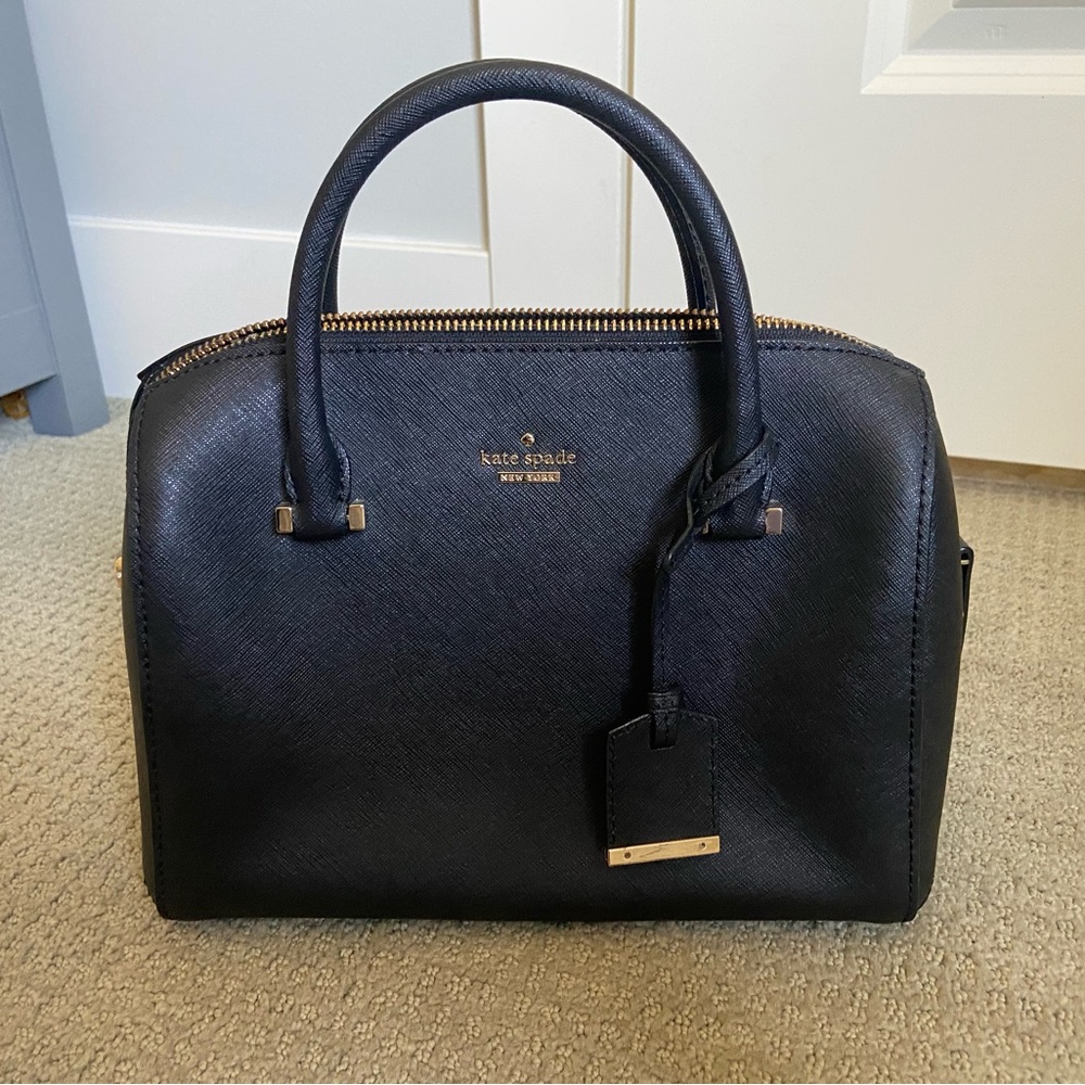 Kate Spade Black Purse with Structured Design